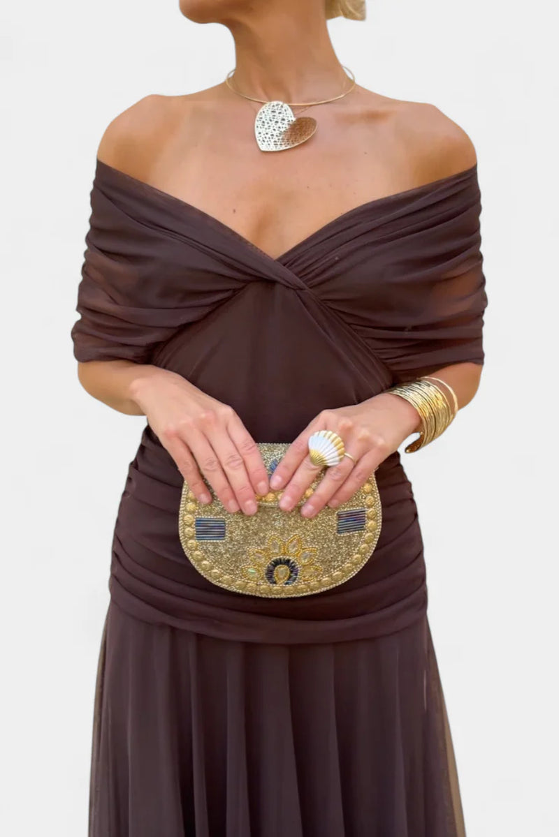 Vestido Largo Mujer Elegante Fluido – Escote V Y Diseño Sofisticado
